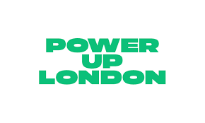 Green logo reading “Power Up London” on a white background. Power Up London is a Big Issue Invest initiative supporting London-based social enterprises and mission-driven startups.